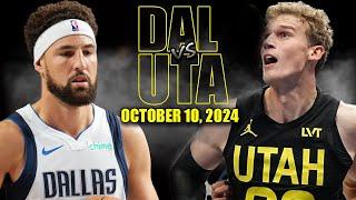 Dallas Mavericks vs Utah Jazz Full Game Highlights - October 10, 2024 | NBA Pre Season