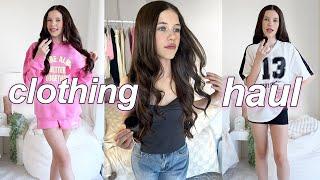 CLOTHING HAUL! New Era White Fox 2024 | Miss Charli