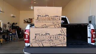 INSANE TRAIN HORN KIT FROM HORNBLASTERS!!!