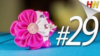 Hairpin "kanzashi" .Kanzashi for beginners.