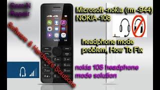 Microsoft Nokia108- rm 944 headphone