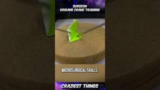 Insane Surgeon Origami Crane Training | Craziest Things Part 150 #viral #crazythings