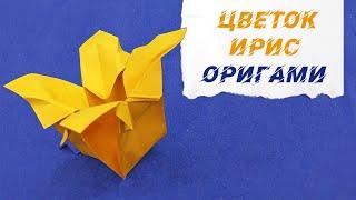 Как сделать Оригами Цветок Ирис из бумаги / Origami Iris Flower