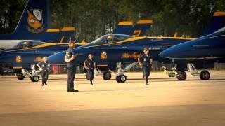 The U.S. Navy flight demonstration team Blue Angels