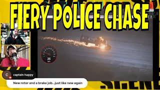 FIERY POLICE CHASE IN L.A.