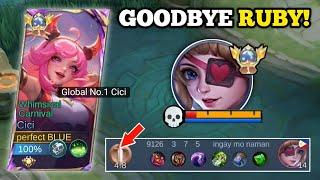 GOODBYE RUBY!‼️ | CICI RECOMMENDED BUILD FOR SOLO PLAYERS! (100% BROKEN!) -MLBB