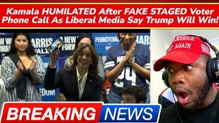 Kamala HUMILATED After FAKE STAGED Voter Phone Call As Liberal Media Say Trump Will Win!