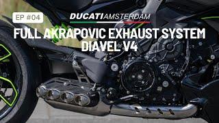 Ducati Diavel V4 with full Akrapovic exhaust system