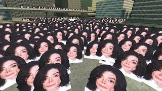 Trying To Escape The Michael Jackson Horde in Gmod !!