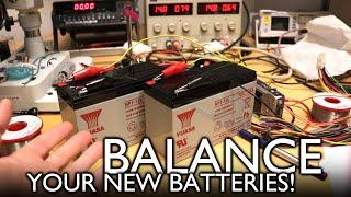 Why you should individually charge new lead-acid batteries before install