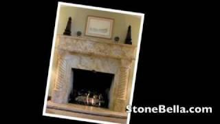 Mantel Highlights: 17th Century Italian Travertine Fireplace Surround