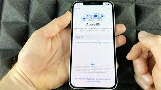 iPhone 12 Set Up without an Apple ID