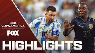 Argentina vs. Ecuador Highlights | 2024 Copa América | Quarterfinals