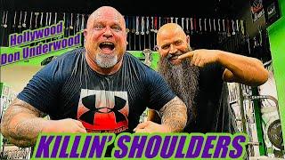 SHOULDERS WITH “HOLLYWOOD” DON UNDERWOOD! *armwrestling circuit style