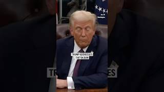 Trump addresses TikTok ban