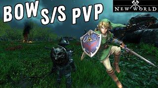 PLAYING AS LINK IN NEW WORLD. NEW WORLD BOW S/S PVP.