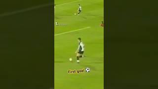 When Cristiano Ronaldo scored  his first goal #cr7 #cristianogoals #football