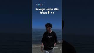 savage insta bio ideas  # Instagram#bio #attitude #sigma