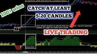 Simple Indicator to catch up to 5-10 candles trading boom and crash  || Live Trading with Projectile