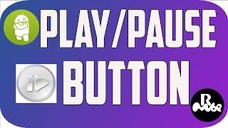 Android Play Pause Action Button using Image Button in android studio