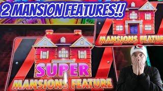 2 Mansion Features! Exciting Lucky Session Huff N' Puff!