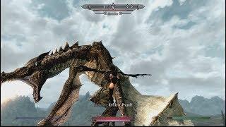 Skyrim as a Succubus サキュバスでスカイリム Dragon Flying Mod 16