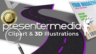 Power Up Your Presentations with PresenterMedia 3D Clipart.  Getting Started Video.