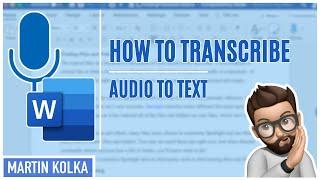 How to Use Transcribe in Word