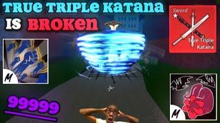 This True Triple Katana Combo IS OP ... ( Blox Fruits )