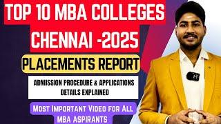 Top 10 MBA & PGDM Colleges in Chennai (2025)  | Best for Placements & Rankings | Dinesh Prabhu