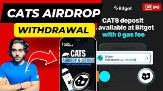 CATS AIRDROP WITHDRAWAL FULL PROCESS || CATS AIRDROP TO CRYPTO EXCHANGE || CATS AIRDROP