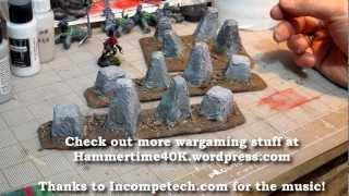 Hammertime40K Terrain Tutorial: Tank Traps!