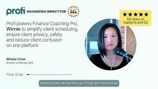 Profi B2B Customer Testomonial with Director at Money DNA, Winnie Chen