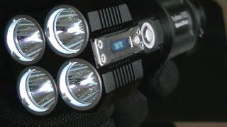 NITECORE TM26 TORCH UNBOXING REVIEW AND TEST VS CAR HEADLIGHTS