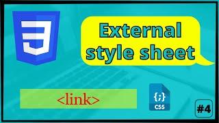 CSS External Style Sheet | How to use an external style sheet? #4