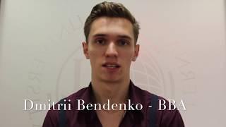 (Russian audio) IIG Student Dmitrii Bendenko - Bachelor in Business Administration