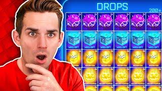 He Saved His Drops for YEARS! *LUCKY* (200+ Rocket League Drop Opening)