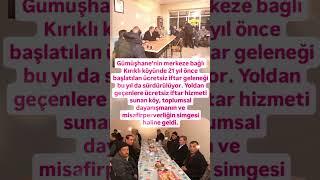 YILLARDIR ALLAH RIZASI İÇİN HER YIL İFTAR VEREN KÖYLÜLER MİSAFİRPERVERLİĞİN SİMGESİ HALİNE GELDİ