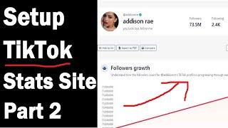 Building a TikTok Analytics Tracking Website [Part 2] Tutorial - CodeCanyon PHPstatistics