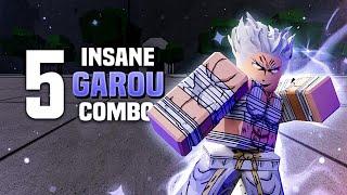 5 INSANE GAROU COMBOS | The Strongest Battlegrounds #robloxsaitamabattlegrounds