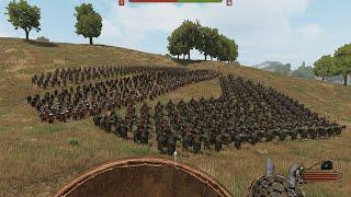 Vlandia vs Empire 1000vs-1000vs Rain of arrows battle Mount & Blade II: Bannerlord