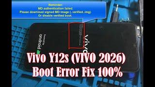 Vivo Y12s (2026)Boot Error Fix 100% | Flash Vivo Y12S Easy | Unlock booloader Vivo Y12s