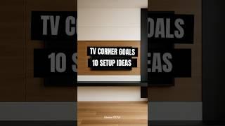 TV Corner Goals: 10 Setup Ideas #tvwalldesign #sittingroom #tvwallmount #livingroomdecor #livingroom