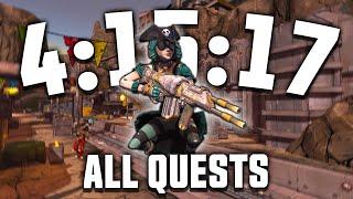 Borderlands 2 All Quests Speedrun in 4:15:17