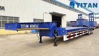 3 Axle Lowbed Trailer with Container Locks for Sale