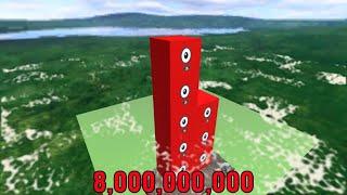 NumberBlock from ONE to TRILLION - higher than clouds - in MineCraft!