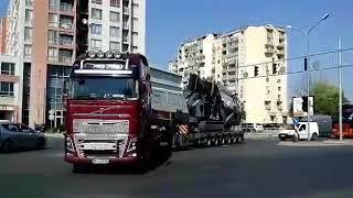 Metso Lokotrack LT1213S  ST4 8 arrival at Plovdiv Fair 2017 on Volvo FH16 8x4 750hp