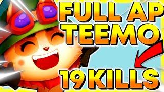 TEEMO vs RENEKTON -  FULL AP TEEMO TOP BUILD 19 KILLS  #teemo #leagueoflegends #373