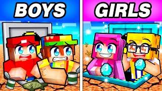 BOYS vs GIRLS DOOMSDAY BUNKER In Minecraft!