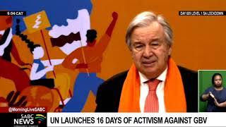 UN launches 16 days of Activism against GBV